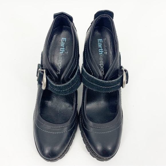 Timberland Earth Keeper Chauncey Mary Jane Buckled Heels, Size 8M - Picture 2 of 7